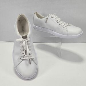 Cole Haan Women's Grand Crosscourt White Sneakers w/Rose Gold Accents Size 6.5